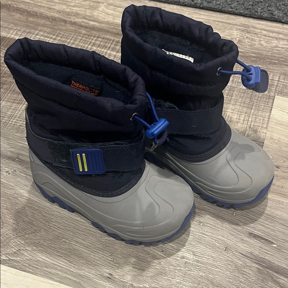 Target Kids Snow Boots - Gray and Blue